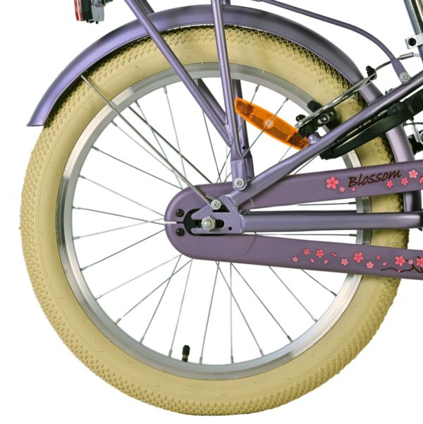 Volare Blossom Kinderfahrrad - Mädchen - 20 Zoll - Lila - Zwei Handbremsen 2