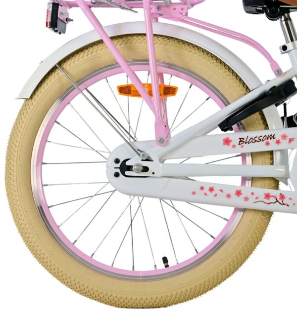 Volare Blossom Kinderfahrrad - Mädchen - 20 Zoll - Weiß 2