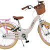 Volare Blossom Kinderfahrrad - Mädchen - 20 Zoll - Weiß - Zwei Handbremsen 10