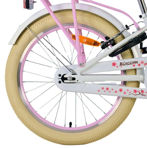 Volare Blossom Kinderfahrrad - Mädchen - 20 Zoll - Weiß - Zwei Handbremsen 2