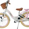 Volare Blossom Kinderfahrrad - Mädchen - 20 Zoll - Weiß - Zwei Handbremsen 7