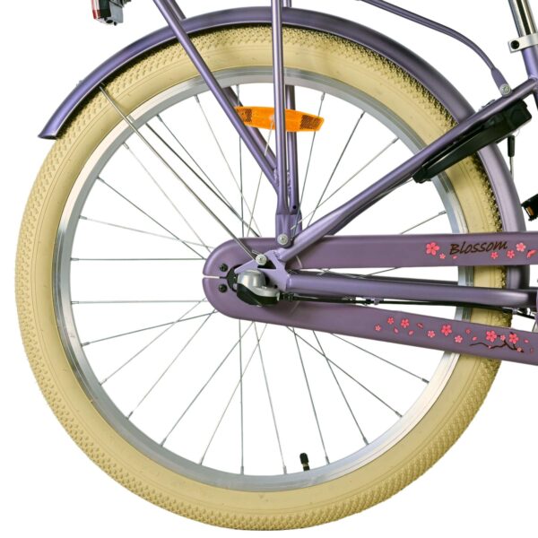 Volare Blossom Kinderfahrrad - Mädchen - 24 Zoll - Lila - 3 Gänge 2