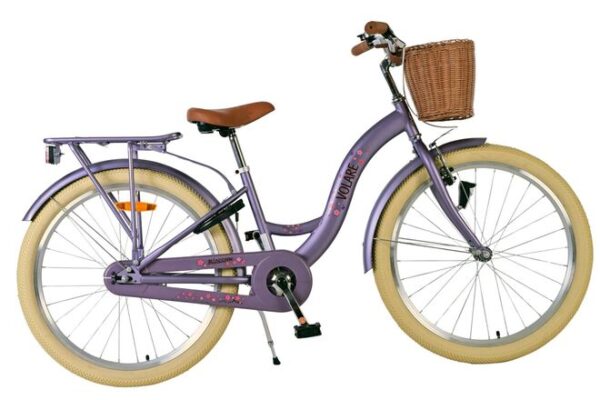 Volare Blossom Kinderfahrrad - Mädchen - 24 Zoll - Lila