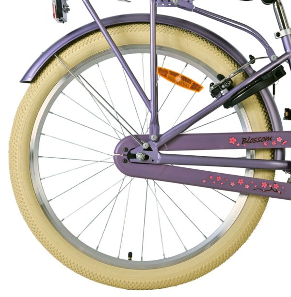 Volare Blossom Kinderfahrrad - Mädchen - 24 Zoll - Lila - Zwei Handbremsen 2