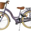 Volare Blossom Kinderfahrrad - Mädchen - 24 Zoll - Lila - Zwei Handbremsen 7