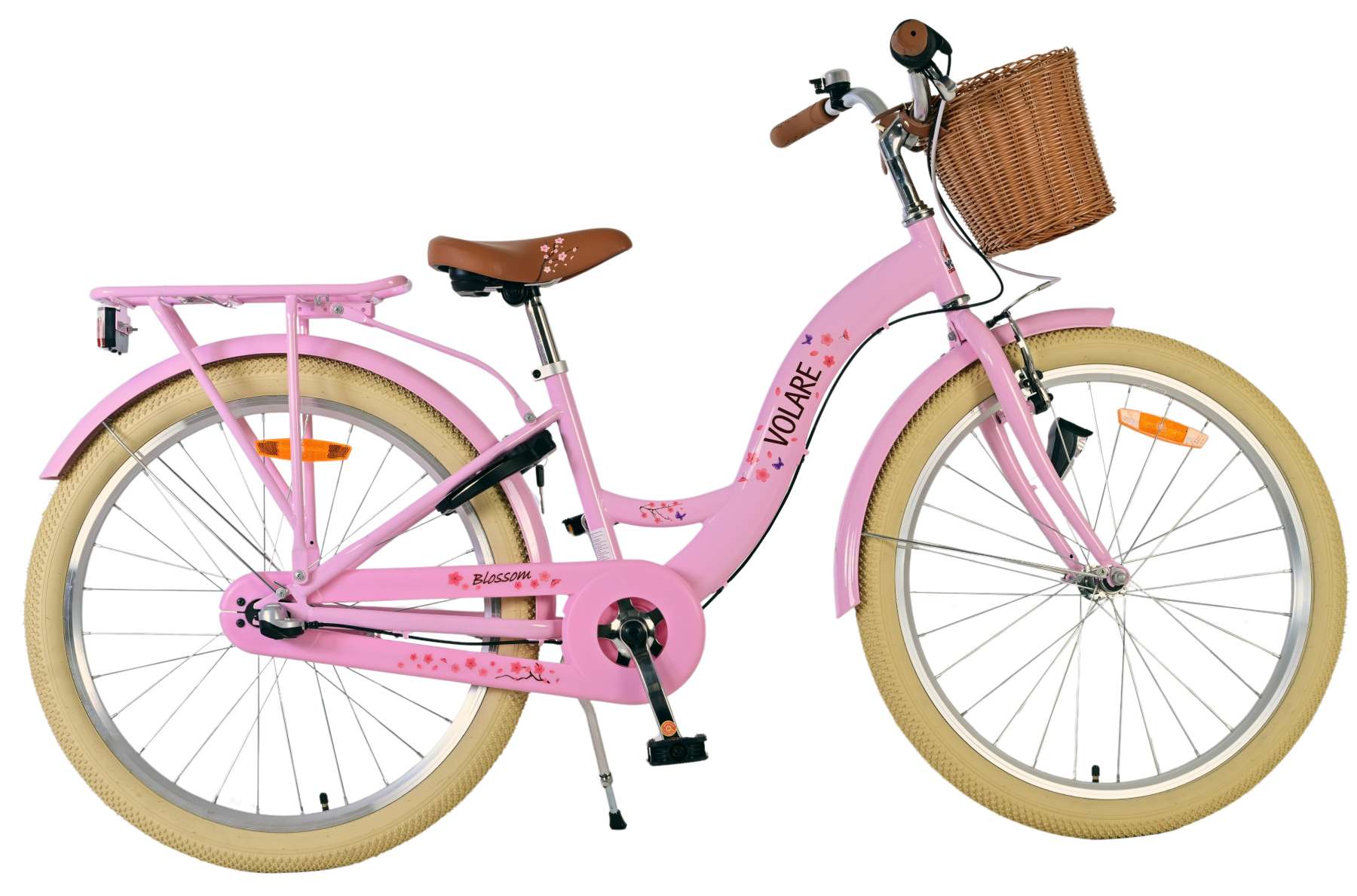 Volare Blossom Kinderfahrrad - Mädchen - 24 Zoll - Rosa - 3 Gänge 11
