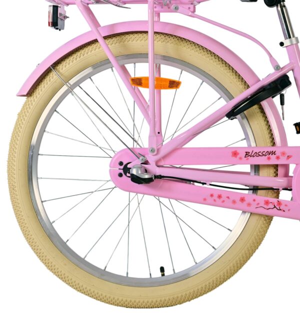 Volare Blossom Kinderfahrrad - Mädchen - 24 Zoll - Rosa - 3 Gänge 2