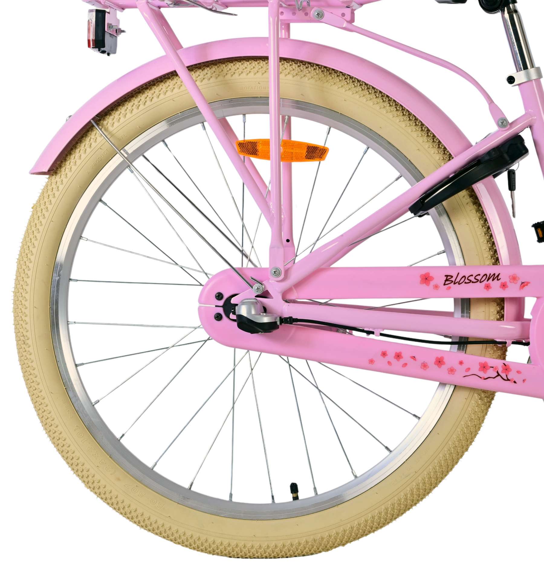 Volare Blossom Kinderfahrrad - Mädchen - 24 Zoll - Rosa - 3 Gänge 2