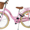 Volare Blossom Kinderfahrrad - Mädchen - 24 Zoll - Rosa - Zwei Handbremsen 7