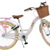 Volare Blossom Kinderfahrrad - Mädchen - 24 Zoll - Weiß - Zwei Handbremsen 10