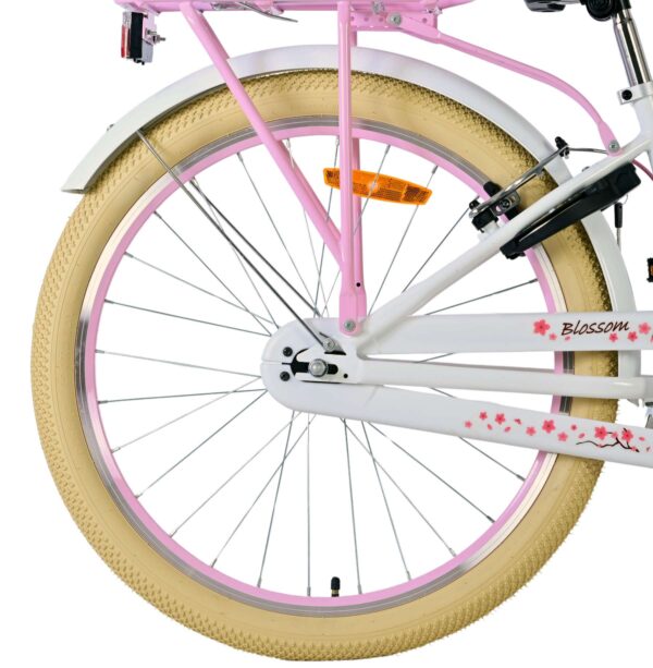 Volare Blossom Kinderfahrrad - Mädchen - 24 Zoll - Weiß - Zwei Handbremsen 2