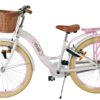 Volare Blossom Kinderfahrrad - Mädchen - 24 Zoll - Weiß - Zwei Handbremsen 7