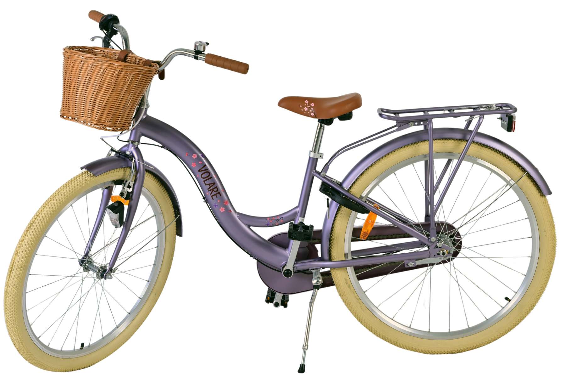 Volare Blossom Kinderfahrrad - Mädchen - 26 Zoll - Lila - Nexus 3 Gänge 9