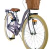 Volare Blossom Kinderfahrrad - Mädchen - 26 Zoll - Lila - Zwei Handbremsen 8