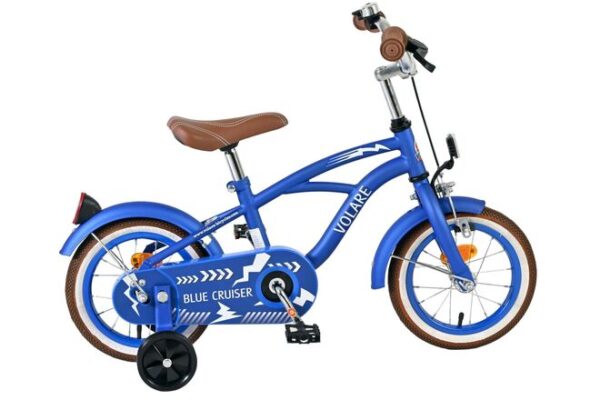 Volare Blue Cruiser Kinderfahrrad - Jungen - 12 Zoll - Blau - 85 % zusammengebaut