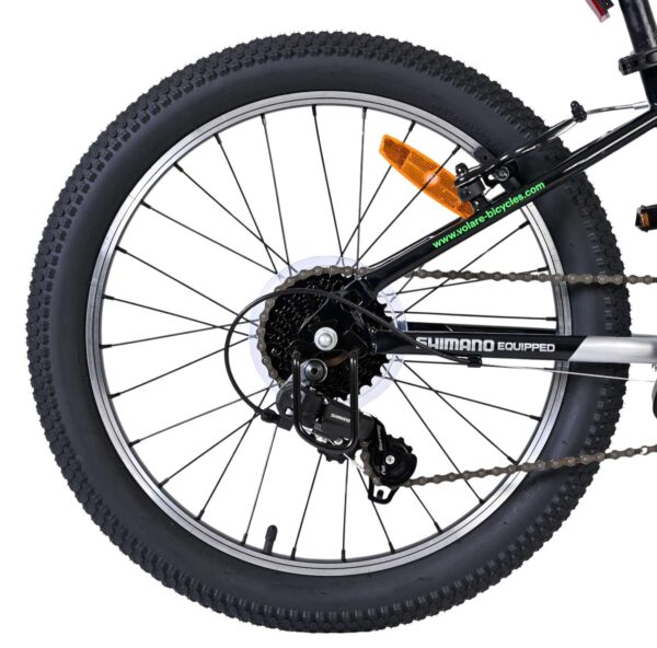 Volare Boost Kinderfahrrad – 20 Zoll – Silber/Grün – 7 Gänge