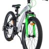 Volare Boost Kinderfahrrad – 20 Zoll – Silber/Grün – 7 Gänge