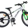 Volare Boost Kinderfahrrad – 20 Zoll – Silber/Grün – 7 Gänge