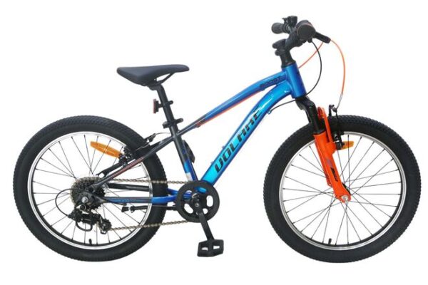 Volare Boost Kinderfahrrad – 24 Zoll – Blau/Grau – 21 Gänge