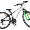 Volare Boost Kinderfahrrad – 24 Zoll – Silber/Grün – 21 Gänge