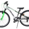 Volare Boost Kinderfahrrad – 24 Zoll – Silber/Grün – 21 Gänge