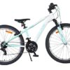 Volare Boost Kinderfahrrad – 24 Zoll – Weiß/Mintgrün – 21 Gänge