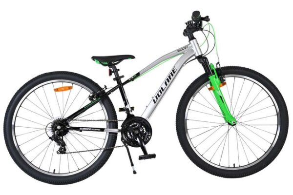 Volare Boost Kinderfahrrad – 26 Zoll – Silber/Grün – 21 Gänge