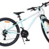 Volare Boost Kinderfahrrad – 26 Zoll – Weiß/Mintgrün – 21 Gänge