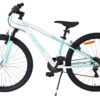 Volare Boost Kinderfahrrad – 26 Zoll – Weiß/Mintgrün – 21 Gänge