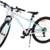 Volare Boost Kinderfahrrad – 26 Zoll – Weiß/Mintgrün – 21 Gänge