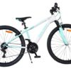 Volare Boost Kinderfahrrad – 26 Zoll – Weiß/Mintgrün – 21 Gänge