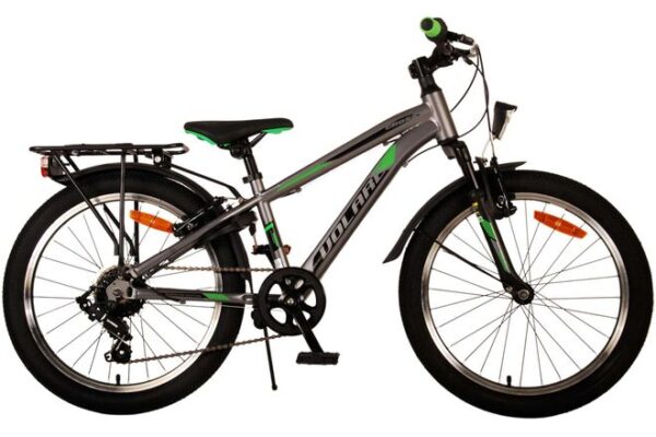 Volare Cross Kinderfahrrad – Jungen – 20 Zoll – Grau – 6 Gänge