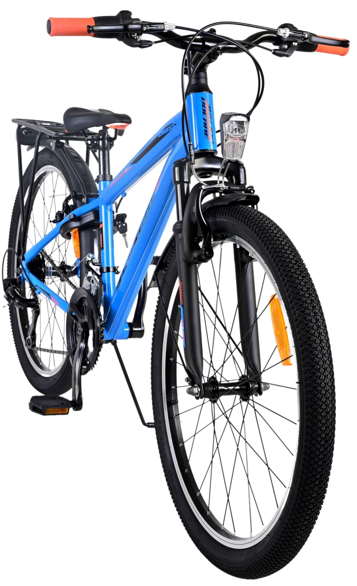 Volare Cross Kinderfahrrad - Jungen - 24 Zoll - Blau - 21 Gänge - Zwei Handbremsen 12