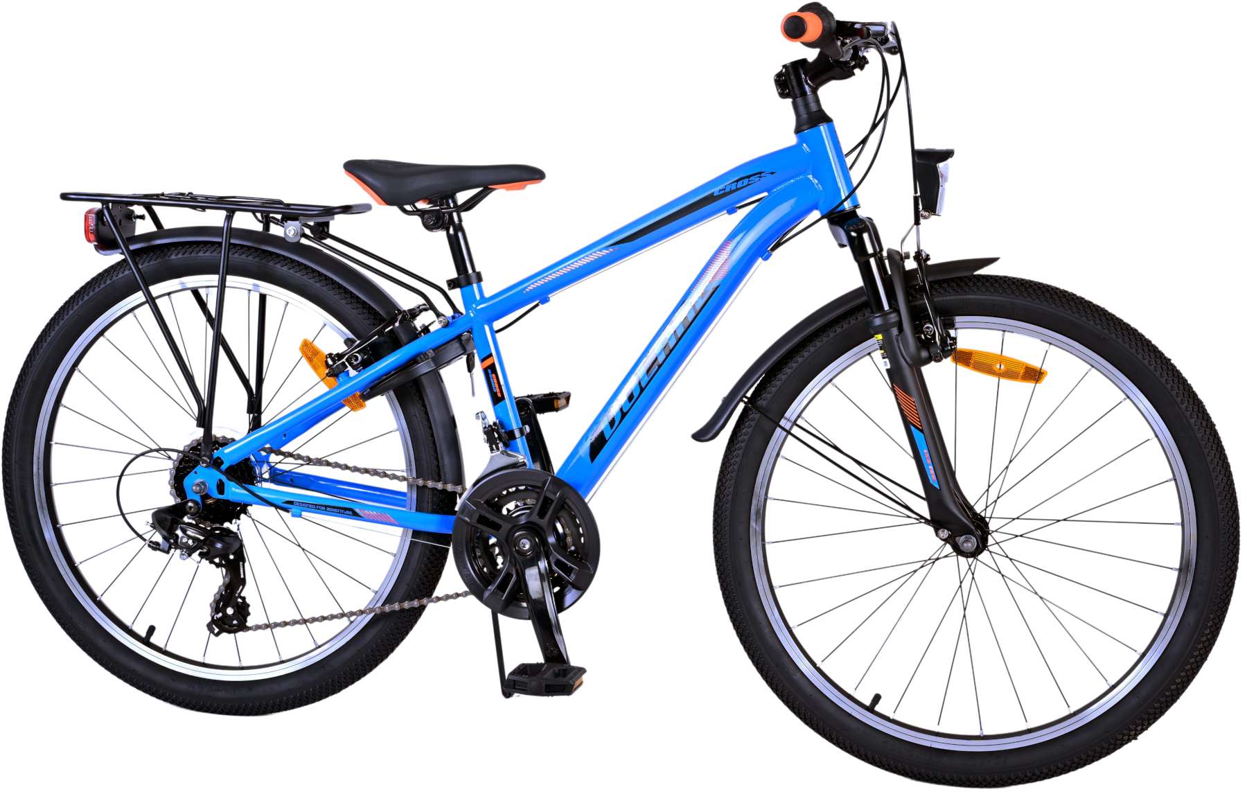 Volare Cross Kinderfahrrad - Jungen - 24 Zoll - Blau - 21 Gänge - Zwei Handbremsen 2