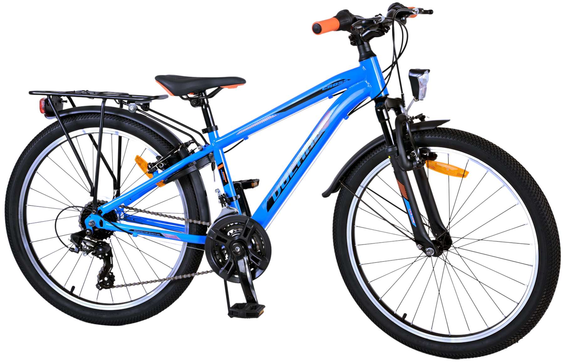 Volare Cross Kinderfahrrad - Jungen - 24 Zoll - Blau - 21 Gänge - Zwei Handbremsen 3