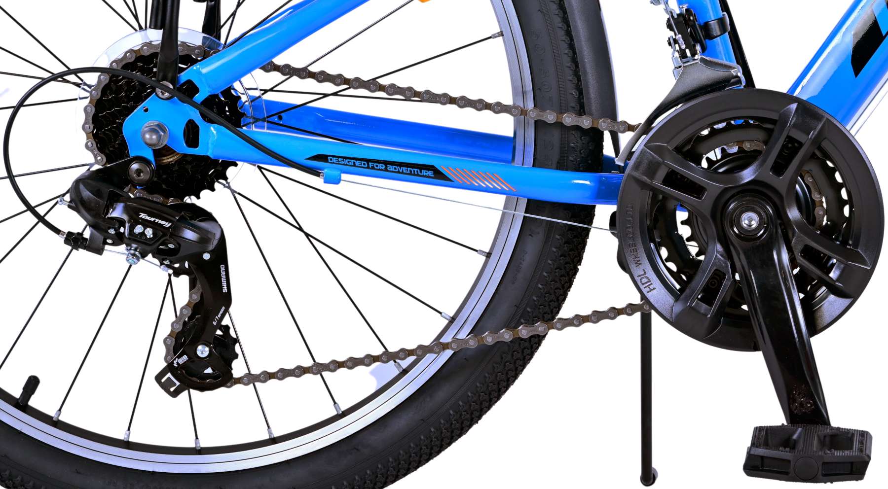 Volare Cross Kinderfahrrad - Jungen - 24 Zoll - Blau - 21 Gänge - Zwei Handbremsen 6