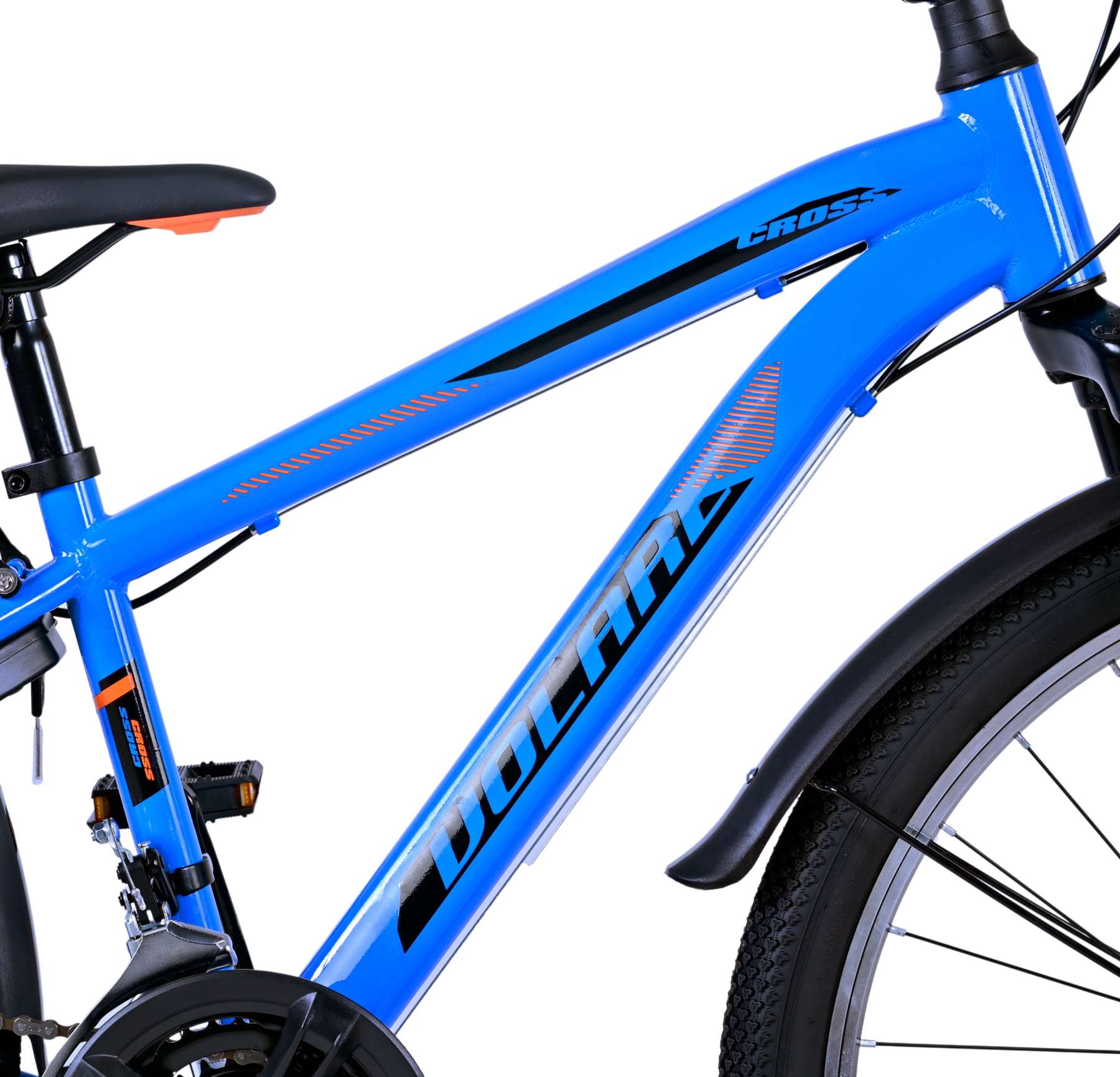 Volare Cross Kinderfahrrad - Jungen - 24 Zoll - Blau - 21 Gänge - Zwei Handbremsen 7