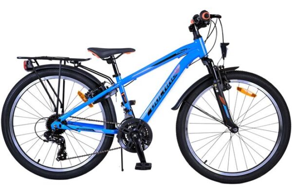 Volare Cross Kinderfahrrad - Jungen - 24 Zoll - Blau - 21 Gänge - Zwei Handbremsen