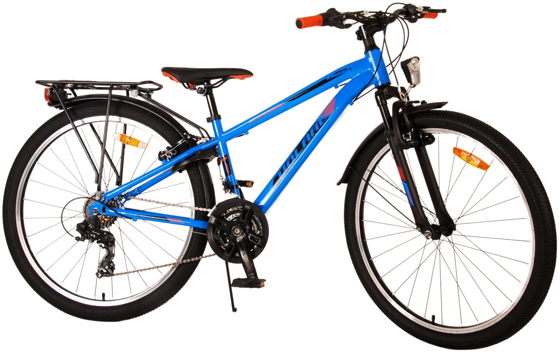 Volare Cross Kinderfahrrad – Jungen – 26 Zoll – Blau – 21 Gänge – Zwei Handbremsen 10