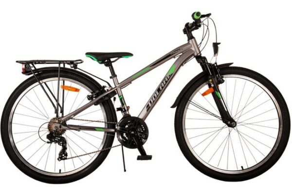 Volare Cross Kinderfahrrad – Jungen – 26 Zoll – Grau – 21 Gänge – Zwei Handbremsen