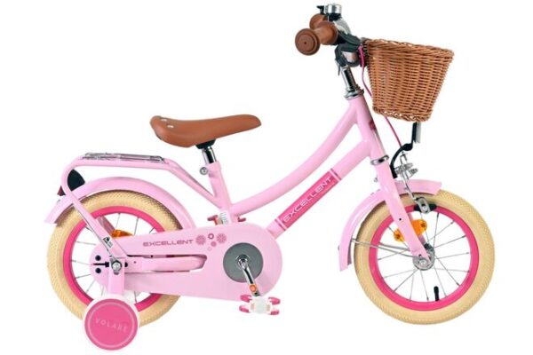 Volare Excellent Kinderfahrrad - Mädchen - 12 Zoll - Rosa