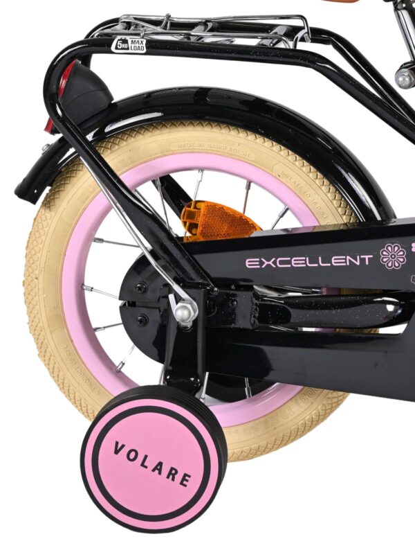 Volare Excellent Kinderfahrrad - Mädchen - 12 Zoll - Schwarz 2
