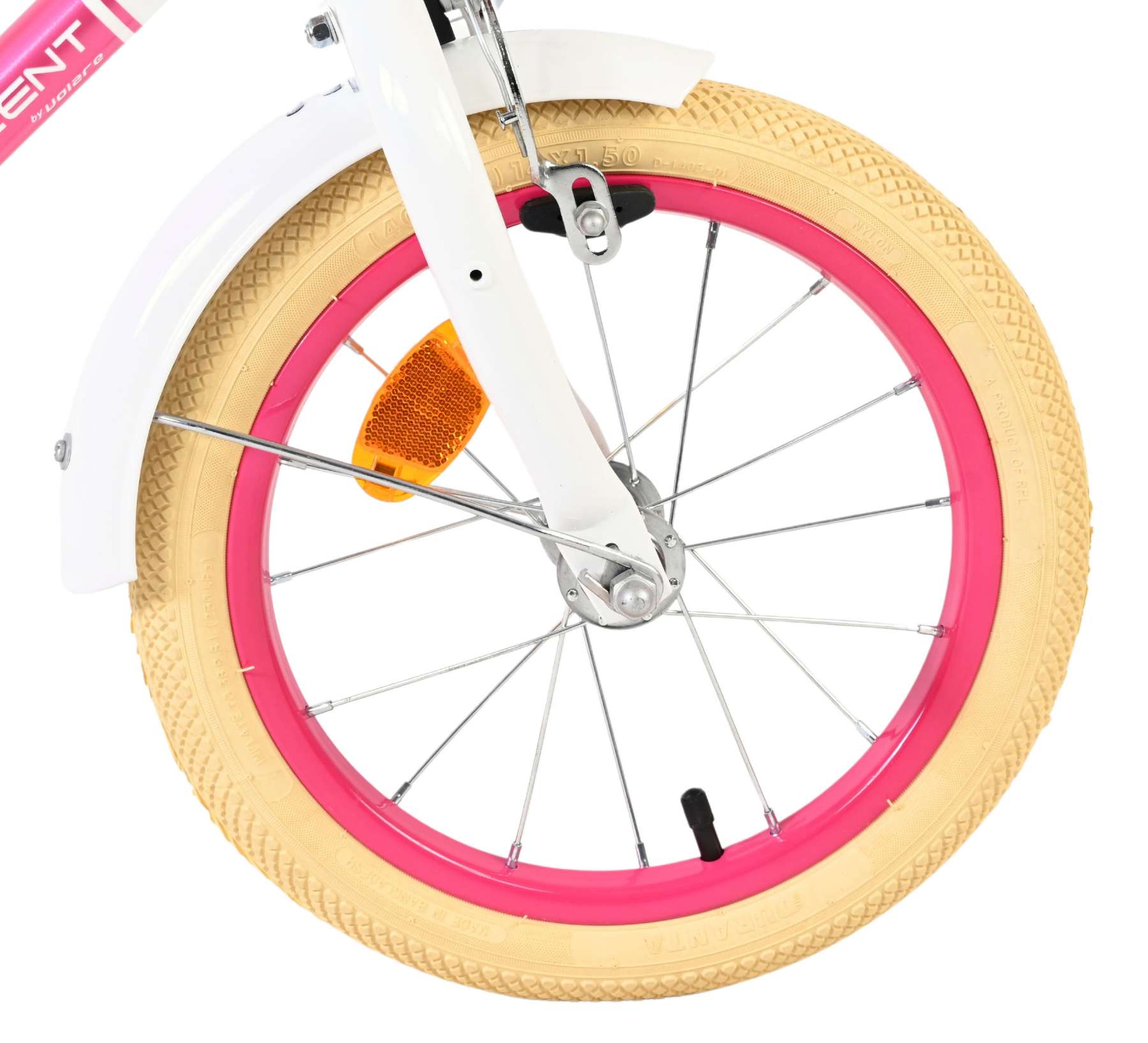 Volare Excellent Kinderfahrrad - Mädchen - 14 Zoll - Weiß 3