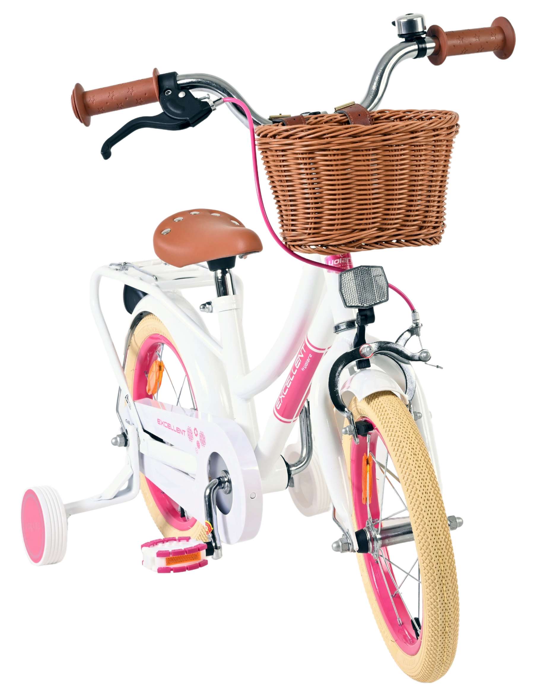 Volare Excellent Kinderfahrrad - Mädchen - 14 Zoll - Weiß 5