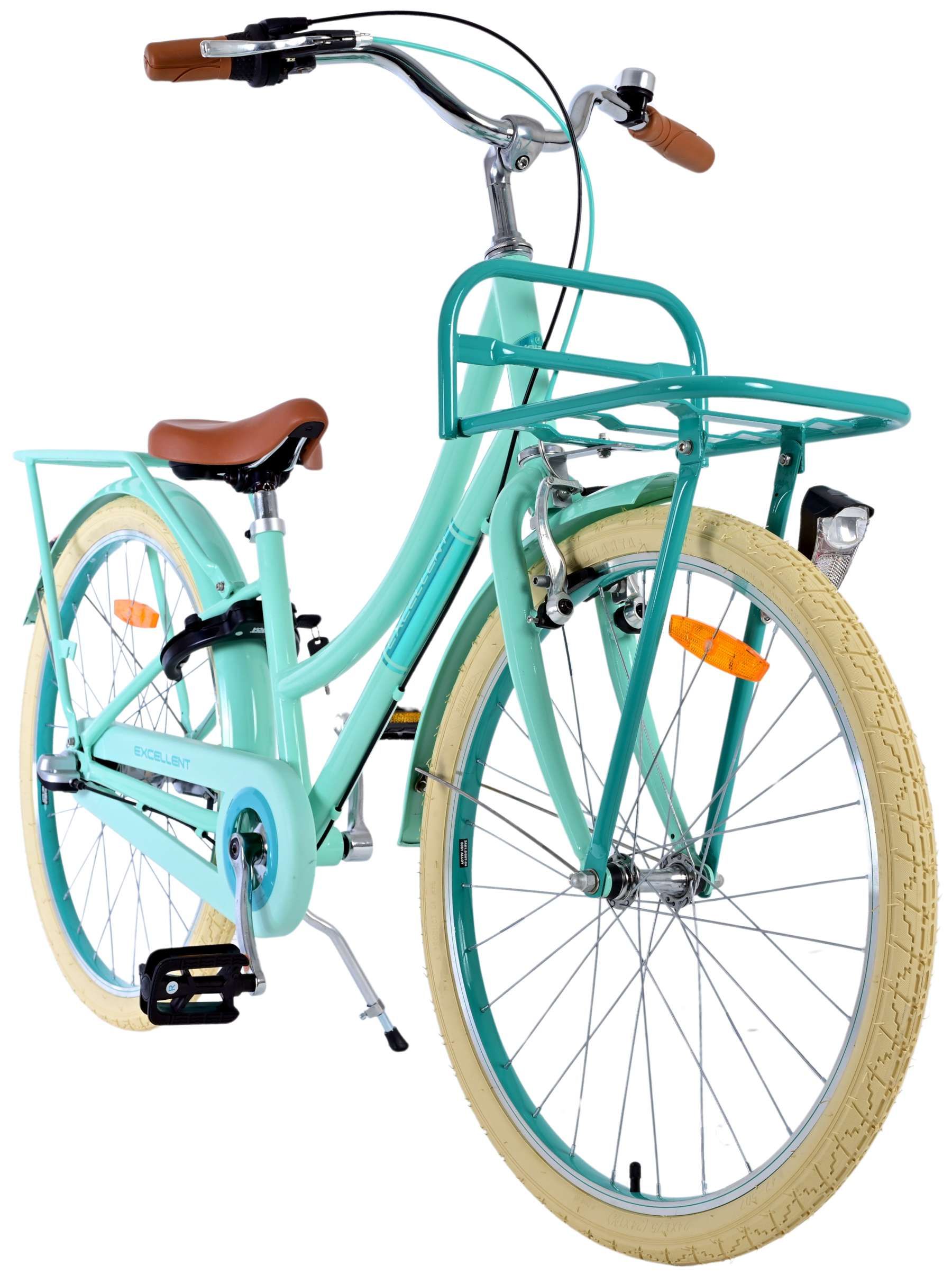 Volare Excellent Kinderfahrrad – Mädchen – 24 Zoll – Grün – 3 Gänge 6