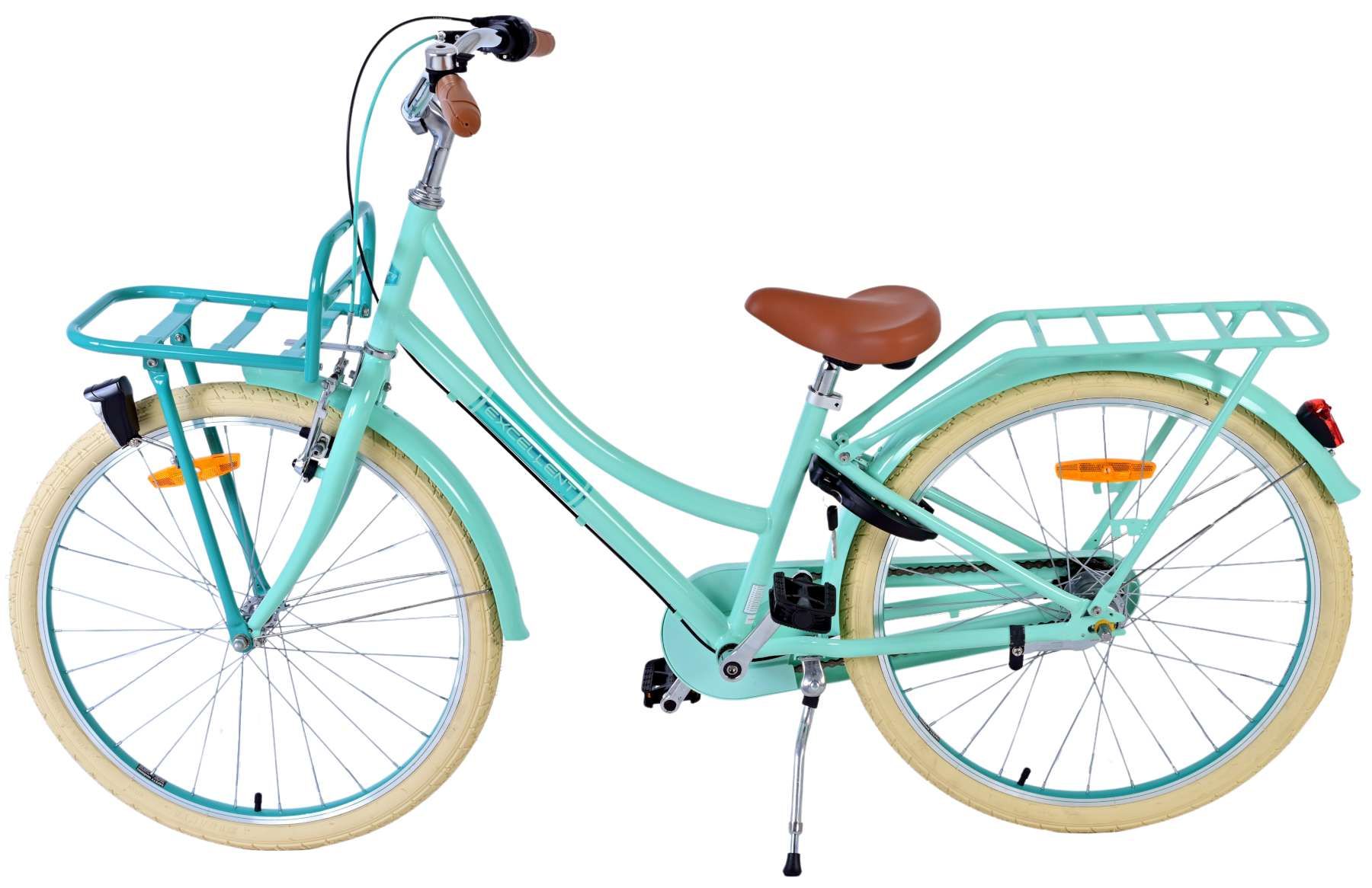Volare Excellent Kinderfahrrad – Mädchen – 24 Zoll – Grün – 3 Gänge 8