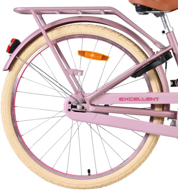 Volare Excellent Kinderfahrrad - Mädchen - 24 Zoll - Mattrosa
