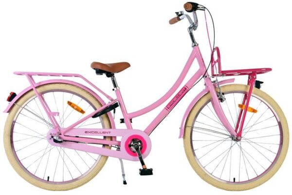 Volare Excellent Kinderfahrrad – Mädchen – 24 Zoll – Rosa – 3 Gänge