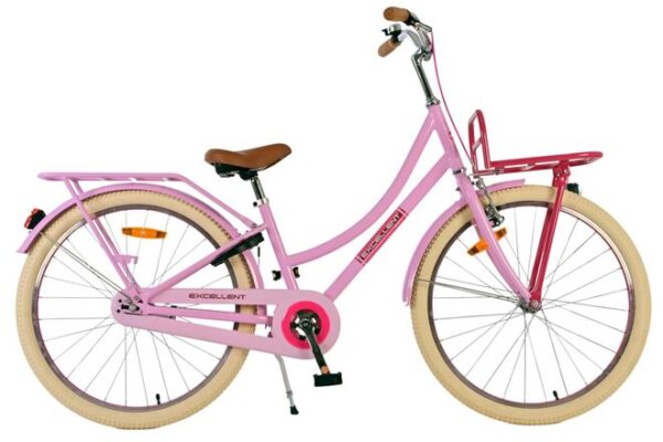 Volare Excellent Kinderfahrrad – Mädchen – 24 Zoll – Rosa