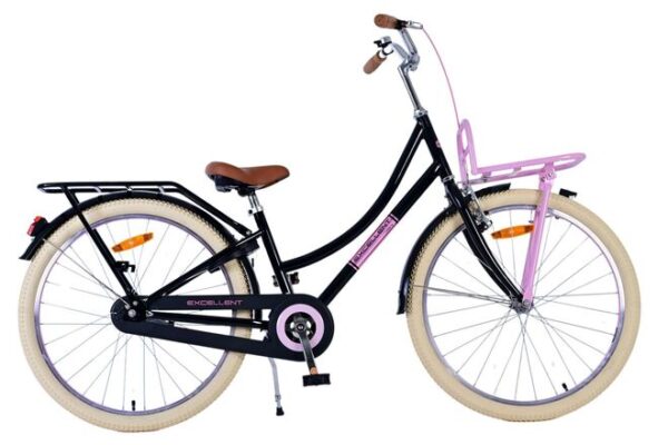Volare Excellent Kinderfahrrad – Mädchen – 24 Zoll – Schwarz